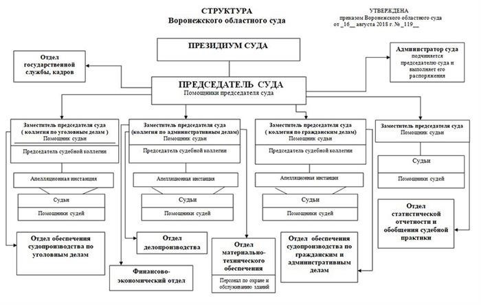 Городские суды Воронежской области: структура и функции