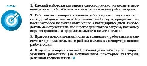 Порядок выплаты компенсации за дополнительный отпуск