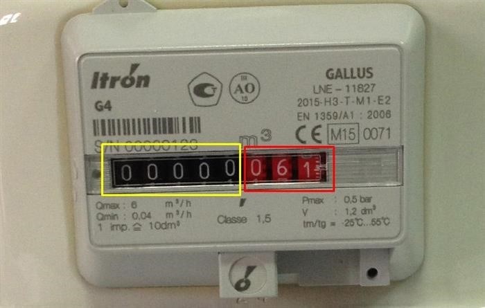 Как снять показания счетчика газа Gallus IV PSC