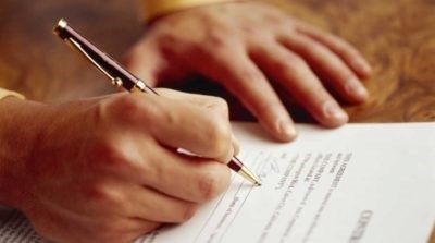 Составление соглашения, образец заполнения заявления и приказа