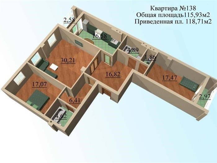 Понятие жилой площади квартиры