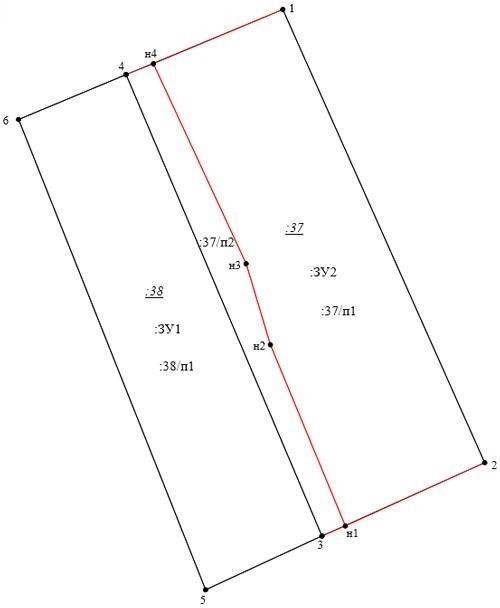 Пример вычисления площади земельного участка